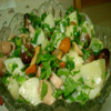 картофельный салат с кальмарами