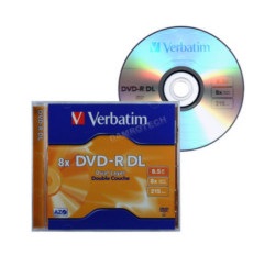 Двухслойный диск (DVD-9) Verbatim
